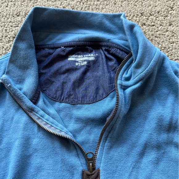 Rugged Trails 1/4 zip sweater with elbow patches - Picture 2 of 2